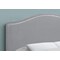Monarch Specialties Bed, Headboard Only, Full Size, Bedroom, Upholstered, Pu Leather Look, Grey, Transitional I 6011F - alternate 3